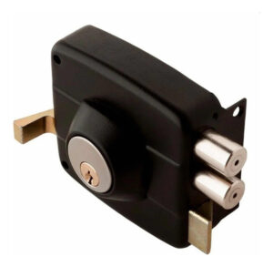 Chapa Cerradura Sobreponer Doble Cerrojo Porton Sin Cilindro