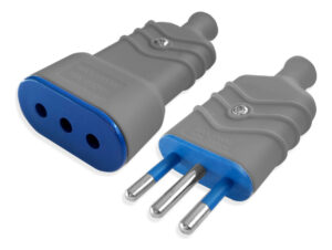 10 Enchufes Macho Y Hembra Volante 250v 10a 1500w 2p + T Sec