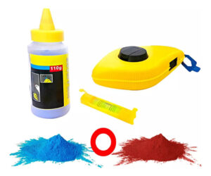 Tizador  15 Metros Nivel Burbuja Tizalinea Tiza 130g Colores