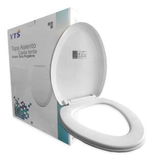 Tapa De Wc Asiento Caida Lenta Redondo Cierre Suave 34x46