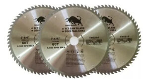 3 Uds Disco De Corte Sierra Circular Para Madera 60 Dientes
