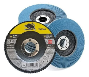 25pcs Disco Flap Lija Traslapado Metal 4.5  Toro Negro