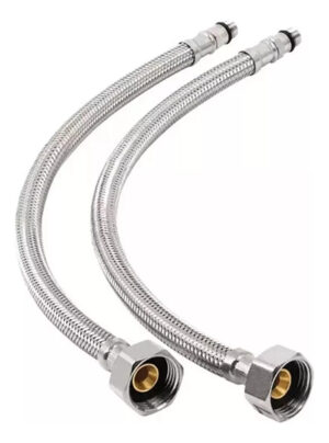 2 Manguera Flexible Monomando 40 Cm Par