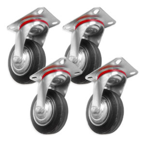 4 Ruedas Giratorias 4 Pulgada Para Mueble Carrito Universal