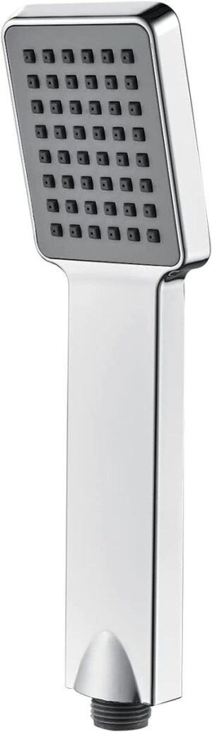 Set Ducha Teléfono Cuadrado C/  Manguera Flexible Y Soporte