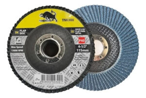 25pcs Disco Flap Lija Traslapado Metal 4.5  Toro Negro