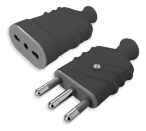 Enchufe Macho Volante 16a + Enchufe Hembra Volante 10/16a