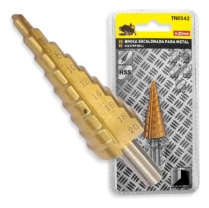 Broca Conica Escalonada Pino Perfora 4 A 20mm Paso A Paso