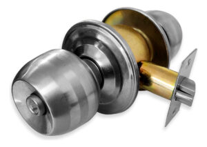 Cerradura Pomo Acero Inoxidable Chapa Plata Baño Dormitorio