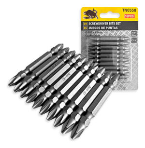 Puntas Phillips Ph2 Doble Punta Magnetica 1/4 65mm 10pcs
