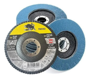 25pcs Disco Flap Lija Traslapado Metal 4.5  Toro Negro