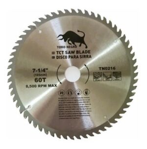 Disco Sierra Circular 7 1/4 Pulgada 60 Dientes  Madera
