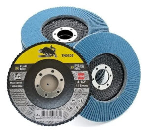 25pcs Disco Flap Lija Traslapado Metal 4.5  Toro Negro