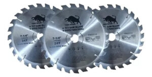 3 Disco De Corte Sierra Circular Para Madera 24 Diente 7 1/4