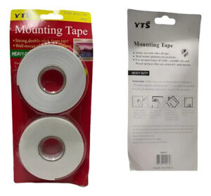 Cinta Doble Faz Contacto 4m X 1.8cm Montaje Cuadros, Etc Blanco