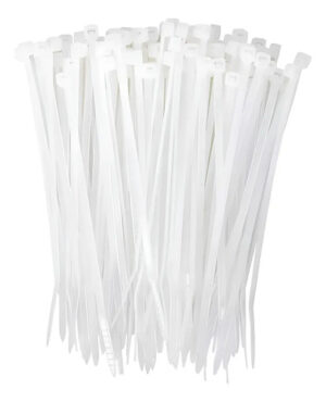 1000 Unidades Amarras Plasticas Blancas 4,8 Mm X 400 Mm Blanco