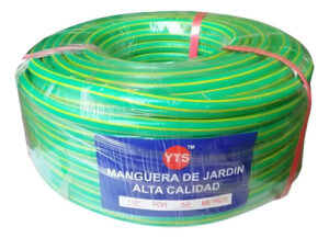 Manguera Jardín Flexible - Reforzada - 1/2 Pulgada 50 Metros Verde