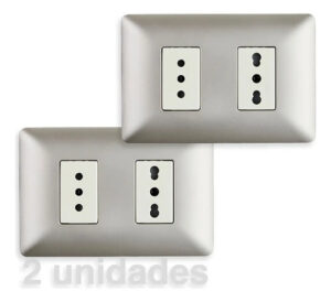 2 Tomacorriente Enchufe Simple + Bipaso 2p 10/16a 250v Sec