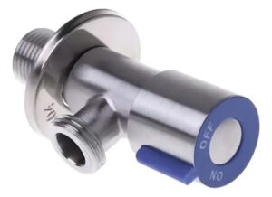 Llave Angular De Paso Azul Griferia Acero Inox He-he 1/2