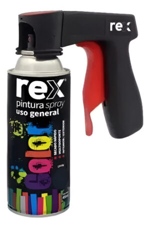 Pistola De Pintura Adaptador Lata Spray Negro