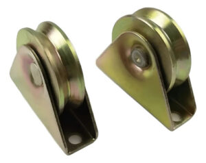 Rueda Metálica 70mm Con Base 75x10 Mm Para Portón Corredera