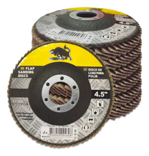 10 Disco Flap Madera 115mm Granos Lija Traslapado