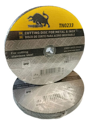 Pak 10 Discos De Corte Fino De 9 X1.9mm Toro Negro Color Amarillo