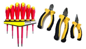 Set 3 Alicates Electricista + Destornillador Dieléctrico