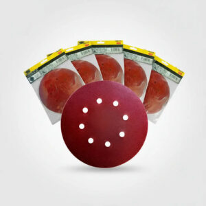 25 Lija Pulir 180mm Madera Metal Velcro 40 60 80 100 120 Marrón