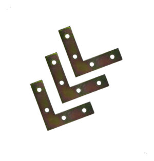 Escuadra Plana 1 1/2 Pulgada - 38mm - Soporte Plano 48 Unid Dorado