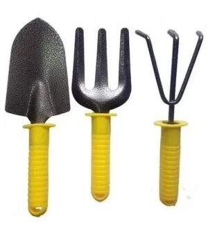 Set Herramientas Jardinería Pala Rastrillo Tridente