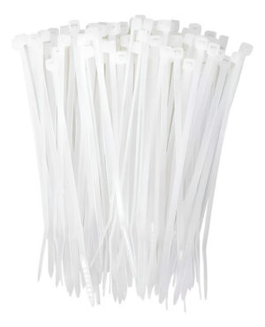 1000 Unidades Amarras Plasticas Blancas 4,8 Mm X 200 Mm Blanco