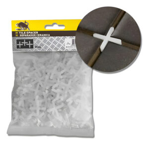 1000 Separadores Ceramica Porcelanato Azulejo Cruz 3mm Blanco