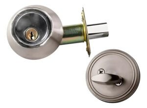 Cerradura Cerrojo Seguridad + 3 Llaves Chapa Puerta Manual Plateado