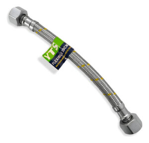 Manguera Flexible 20cm Para Gas Recubierta 1/2 Pulgada Plateado