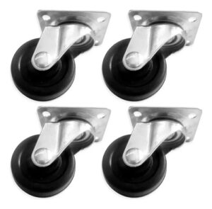 12 Ruedas Giratorias 1 1/2 Pulgada Para Mueble Carrito Rueda Giratoria