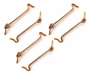 12 Aldaba Gancho 4 PuLG X4mm Cancamo Zincado