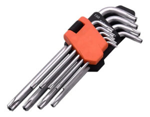 Juego Llaves Torx Estrella 9 Piezas Largas Profesional