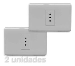 2 Tomacorriente Simple 2p + Tierra 10a 250v Cert. Sec Blanco