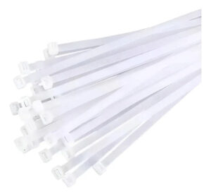 100 Unidades Amarras Plasticas Blancas 4,8 Mm X 200 Mm Blanco