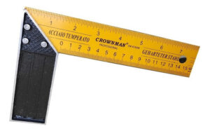 2 Escuadra Carpintero Esquina 8 Pulgadas Acero Templado Amarillo