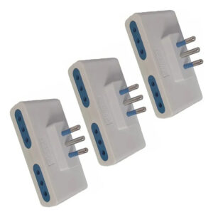 Enchufe Adaptador - Cuatro Tomas - 3 Unidades