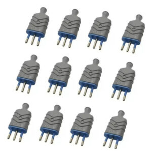 12 Enchufe Macho Volante Pesado 10a 250v 2p+t