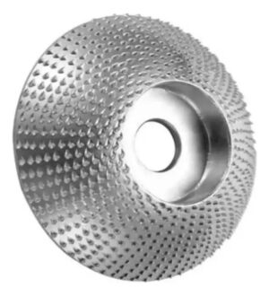 Disco Escofina Para Desbaste / Tallado De Madera 85-100mm Plateado