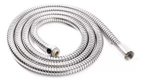 2 Flexible Ducha Telefono 1,5mt Manguera Cromada Inoxidable