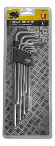 Llave Allen Torx Estrella Punta Bola 1,5 A 10mm 9 Pcs Largas Llave Allen Torx