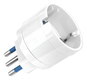 2 Adaptador Enchufe Schuko Hembra Macho 10a 250v Certificado Blanco