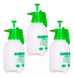 3 Fumigador Pulverizador Rociador 2 Litros Bomba Manual Blanco