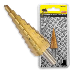 Broca Conica Escalonada Pino Perfora 4 A 20mm Paso A Paso