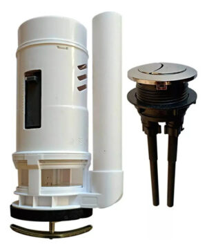 Set Valvula 20cm Completo Estanque Con Botón Wc Fitting